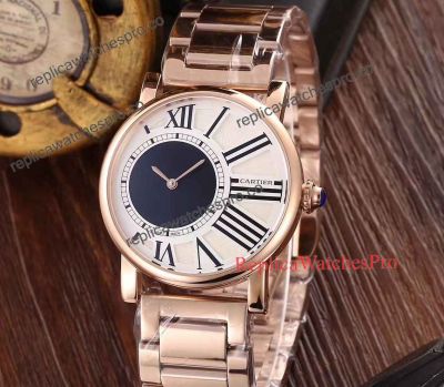 Cartier All Rose Gold 40mm Fake Watches For Sale